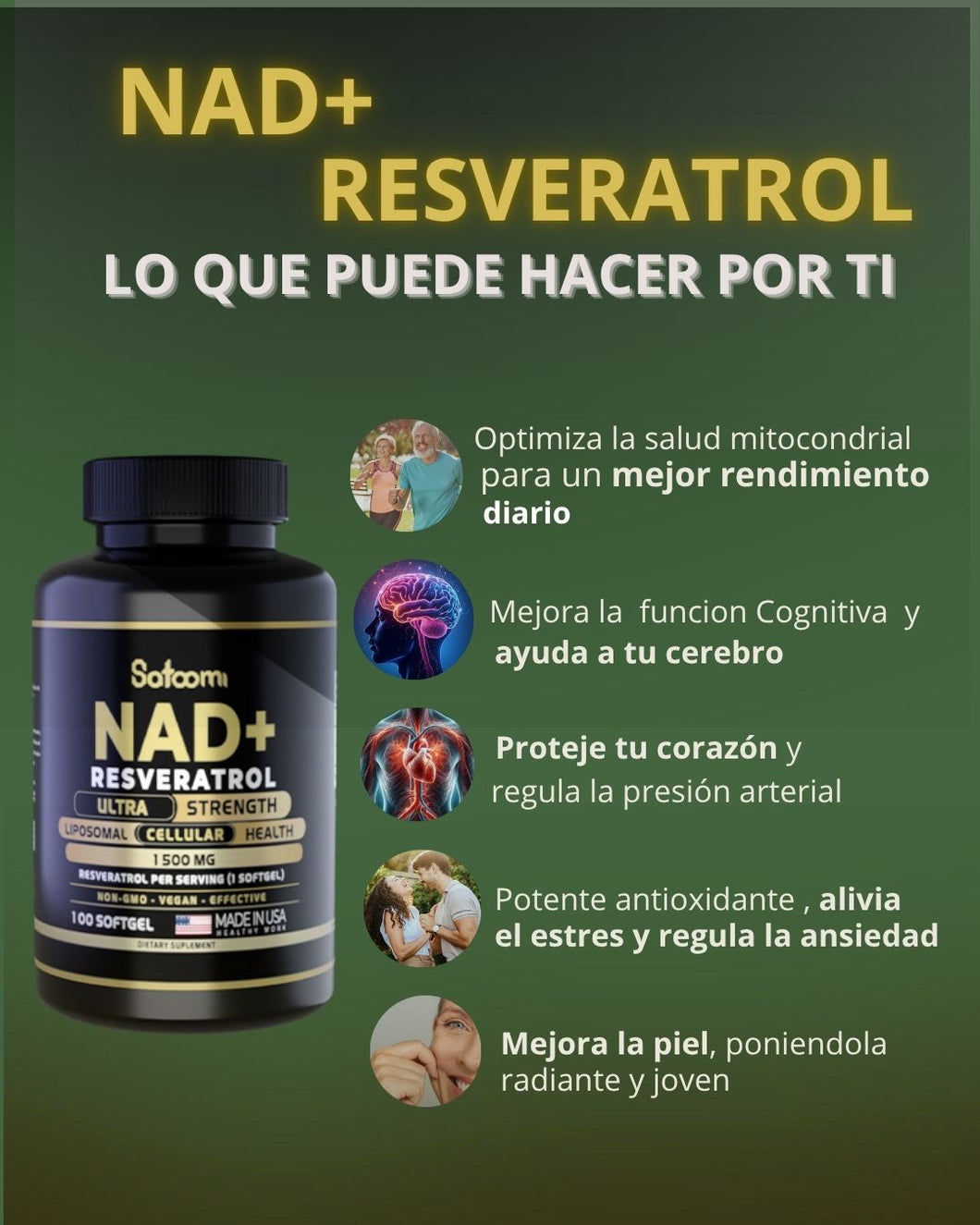 NAD+ CON REVERATROL🧬